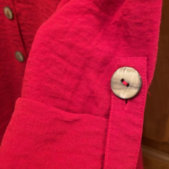 John Mark button down red top. - Picture 3 of 5